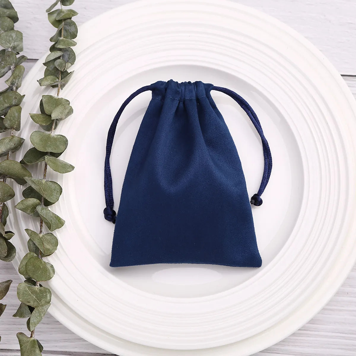 1 Piece Retro Solid Color Cloth Drawstring Jewelry Packaging Bags