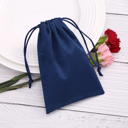 1 Piece Retro Solid Color Cloth Drawstring Jewelry Packaging Bags