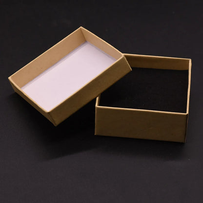 1 Piece Retro Solid Color Composite Material Jewelry Boxes