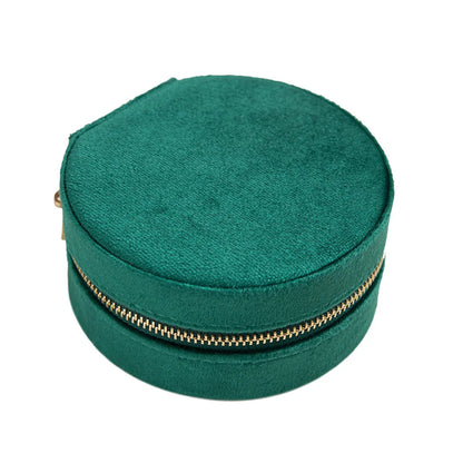 Retro Solid Color Flannel Jewelry Boxes