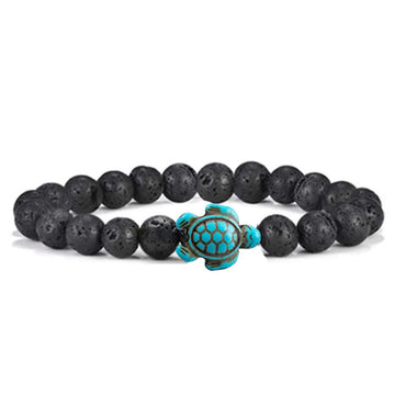 Retro Tortoise Color Block Turquoise Agate Tiger Eye Bracelets