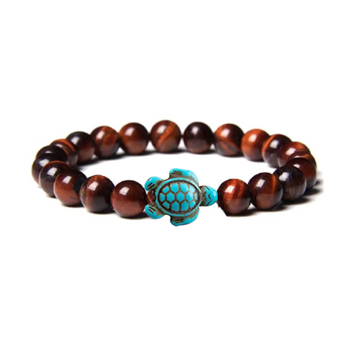 Retro Tortoise Color Block Turquoise Agate Tiger Eye Bracelets