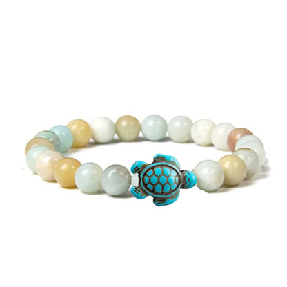 Retro Tortoise Color Block Turquoise Agate Tiger Eye Bracelets