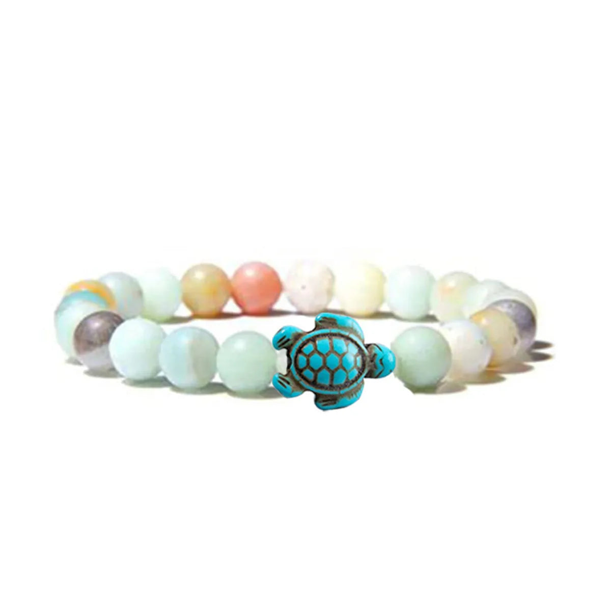 Retro Tortoise Color Block Turquoise Agate Tiger Eye Bracelets