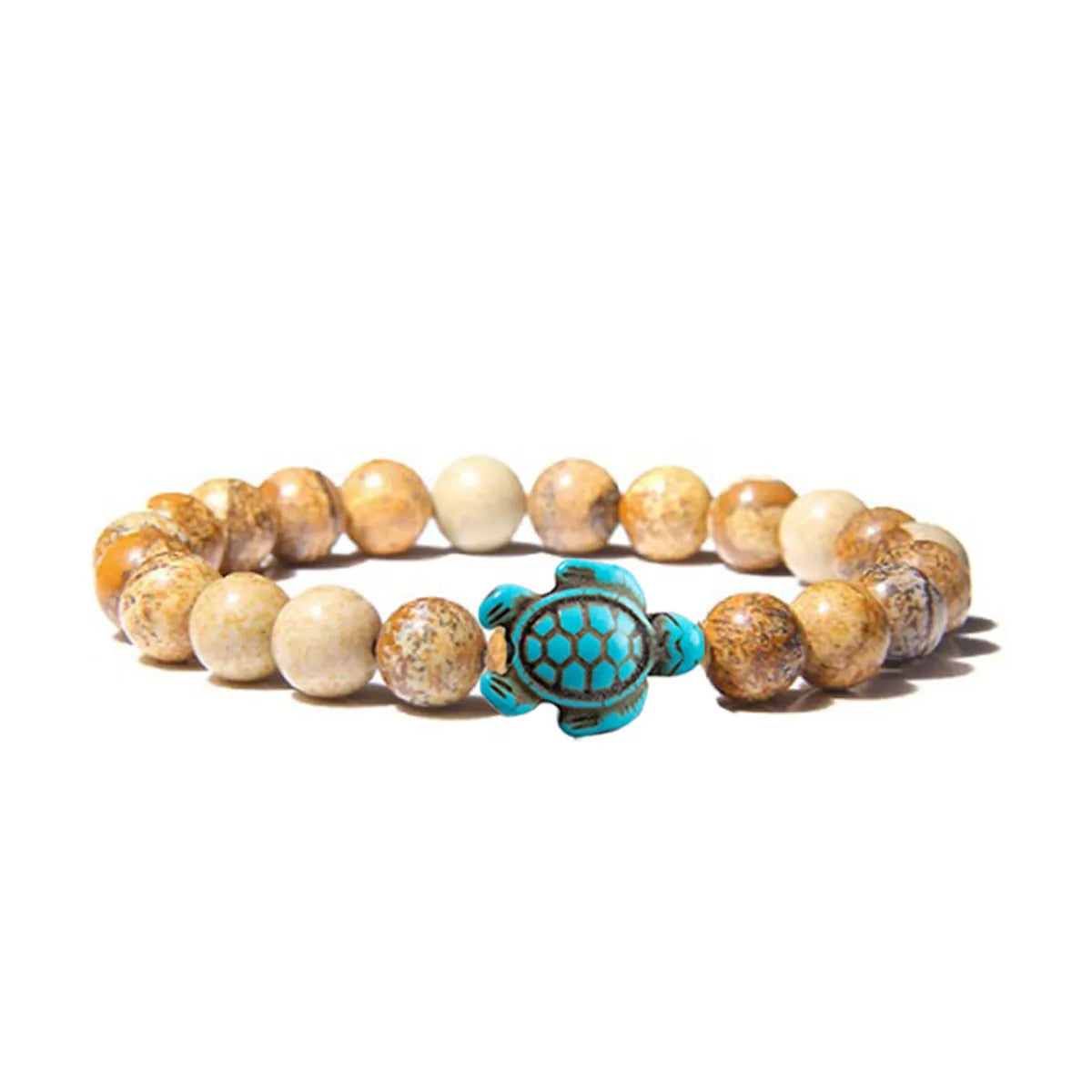 Retro Tortoise Color Block Turquoise Agate Tiger Eye Bracelets