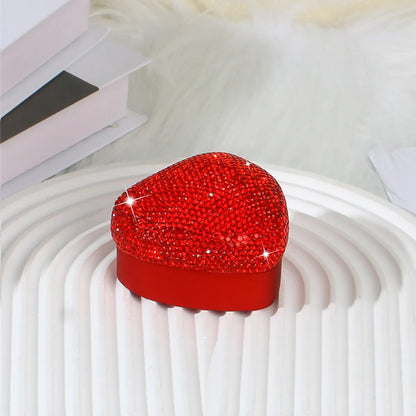 1 Piece Rhinestone Glam Shiny Holiday Date Solid Color Jewelry Boxes