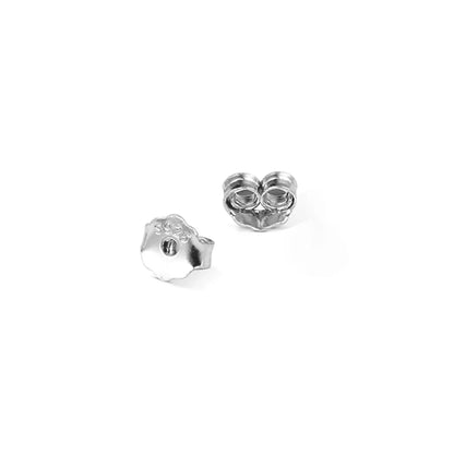 1 Piece Romantic Classic Style Solid Color Sterling Silver Ear Studs