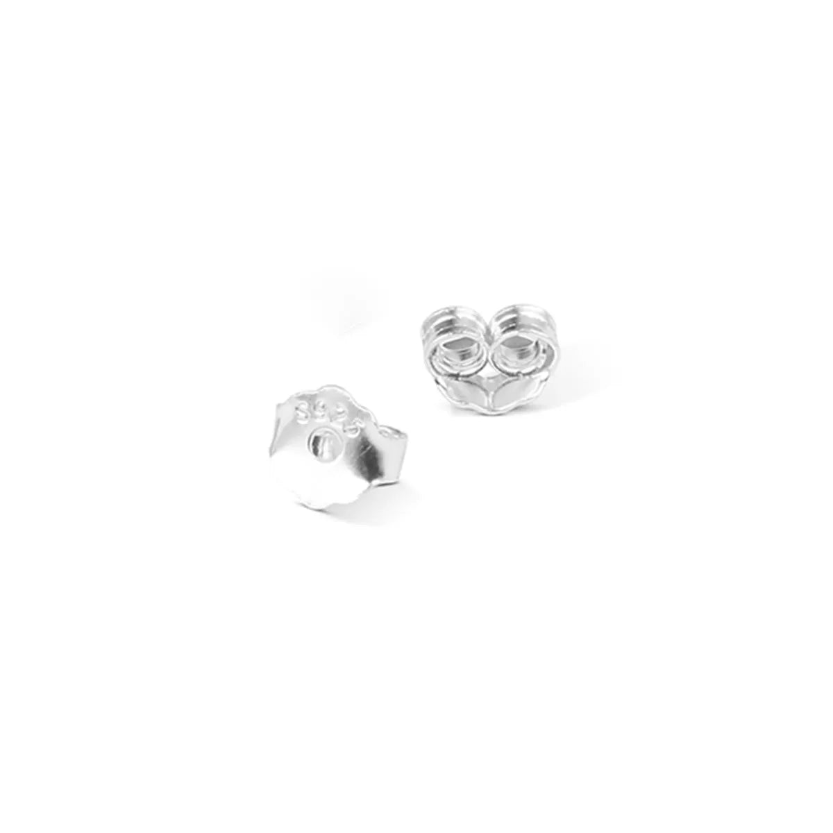 1 Piece Romantic Classic Style Solid Color Sterling Silver Ear Studs