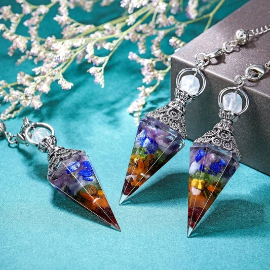 1 Piece Semi-precious Stone Resin Geometric