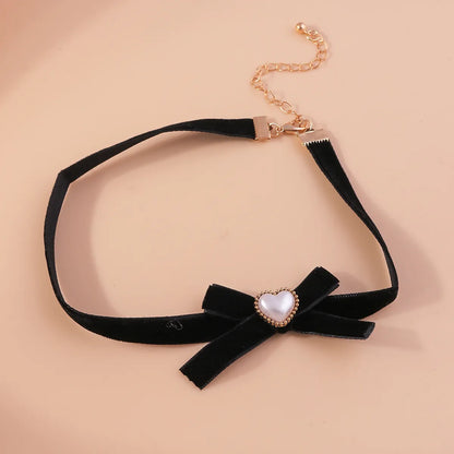 1 Piece Sexy Letter Bow Knot Cloth Handmade Women's Choker