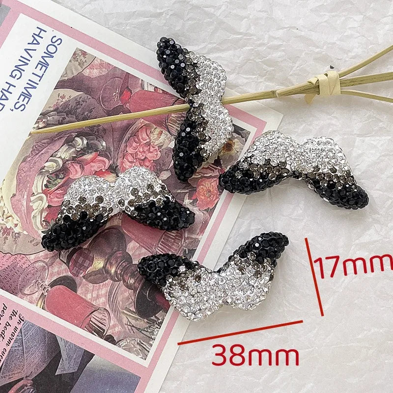 1 Piece Shiny Butterfly Bow Knot Zinc Alloy Inlay Beads Jewelry Accessories