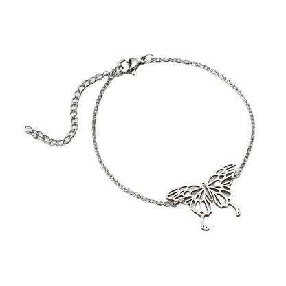 1 Piece Simple Style Butterfly Titanium Steel Bracelets