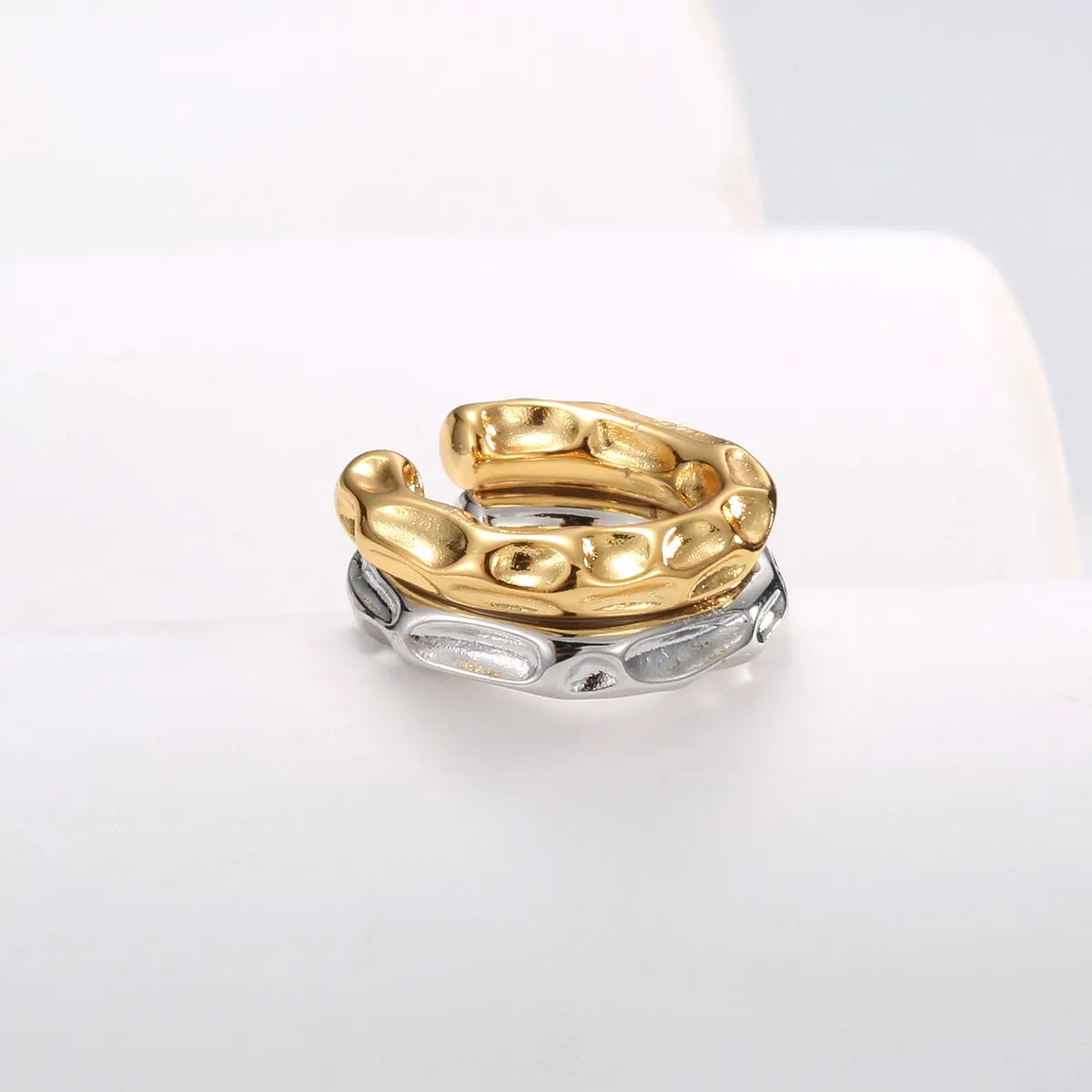 1 Piece Simple Style C Shape Plating Copper Ear Cuffs