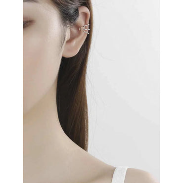 1 Piece Simple Style C Shape Plating Sterling Silver Ear Clips