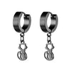 1 Piece Simple Style Cat Plating Stainless Steel Drop Earrings