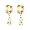 1 Piece Simple Style Cat Plating Stainless Steel Drop Earrings