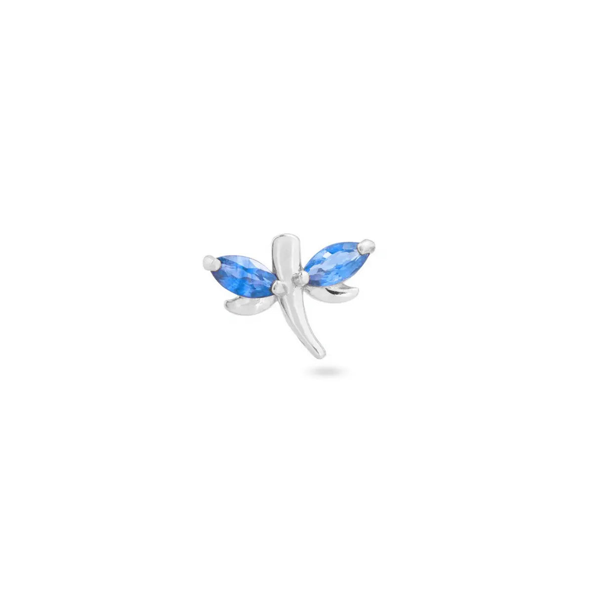 1 Piece Simple Style Classic Style Geometric Butterfly Inlay Copper Zircon Ear Studs