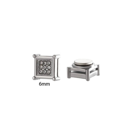 1 Piece Simple Style Classic Style Round Square Plating Inlay 316 Stainless Steel  Zircon Ear Cuffs