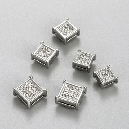 1 Piece Simple Style Classic Style Round Square Plating Inlay 316 Stainless Steel  Zircon Ear Cuffs