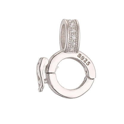 1 Piece Simple Style Classic Style Round Sterling Silver Plating Inlay Jewelry Buckle Jewelry Accessories