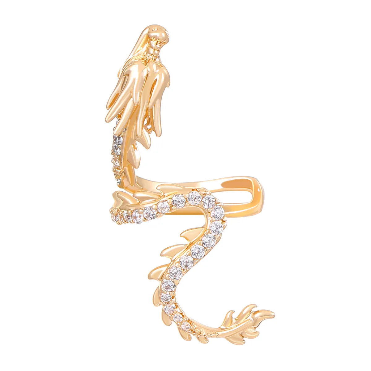 1 Piece Simple Style Classic Style Snake Aluminum Ear Cuffs