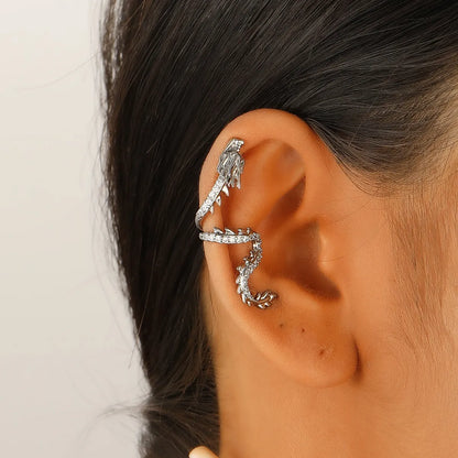 1 Piece Simple Style Classic Style Snake Aluminum Ear Cuffs