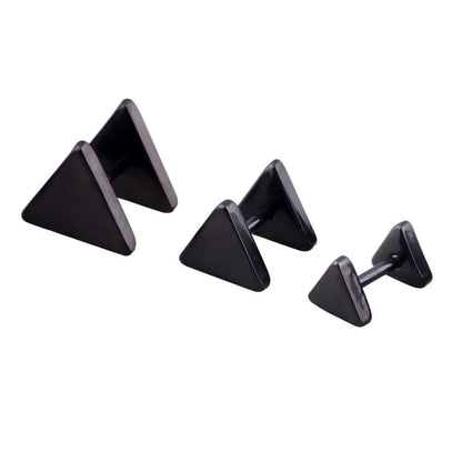 1 Piece Simple Style Classic Style Triangle Plating Stainless Steel Ear Studs