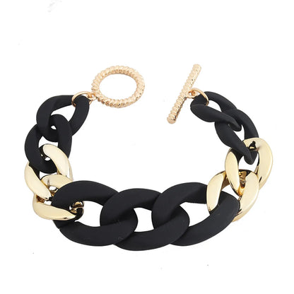 1 Piece Simple Style Color Block Resin Women's Bracelets