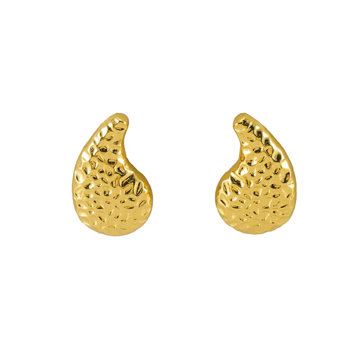 1 Piece Simple Style Commute Solid Color Plating Stainless Steel 18k Gold Plated Ear Studs