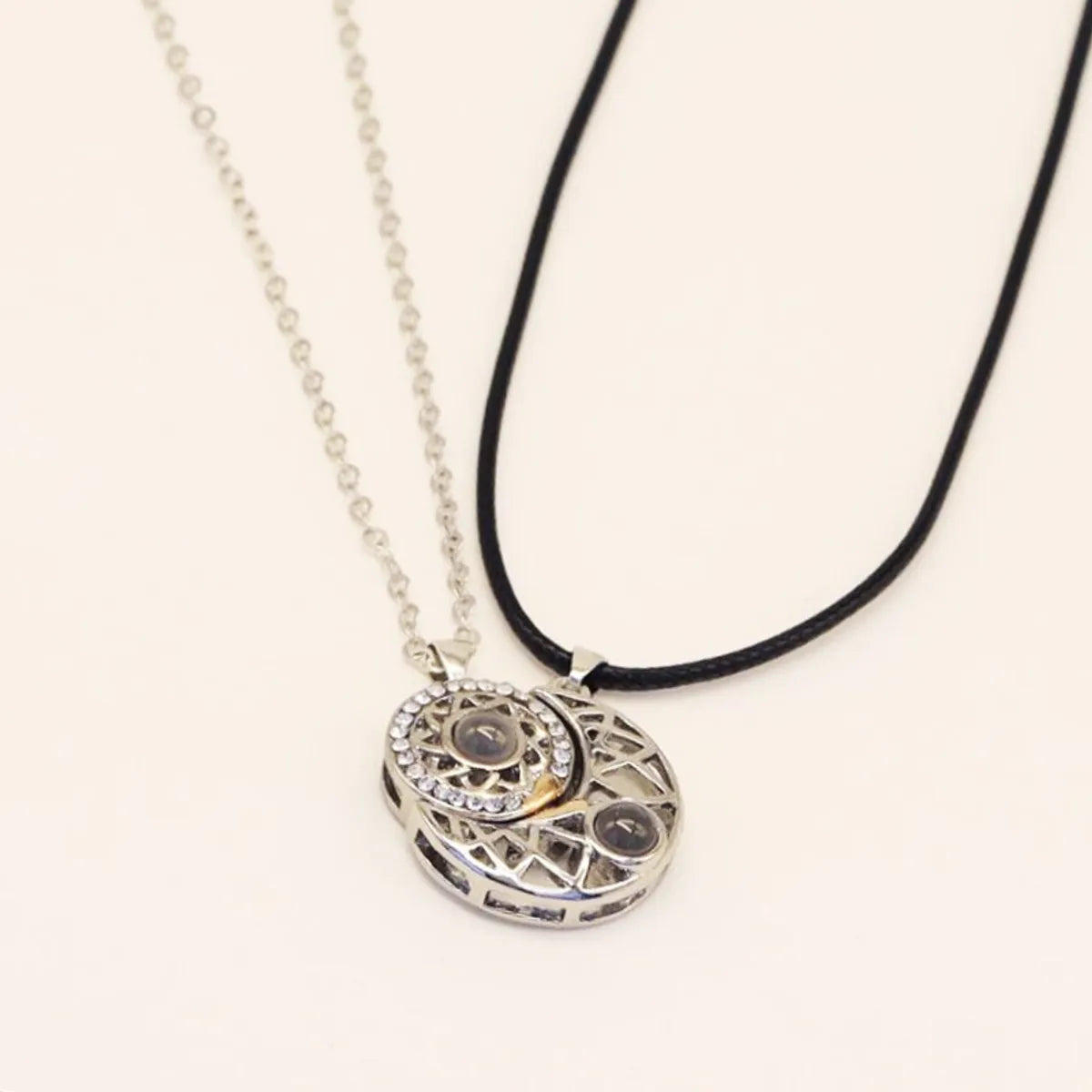 1 Piece Simple Style Constellation Alloy Inlay Rhinestones Unisex Pendant Necklace