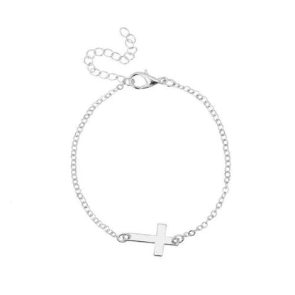 1 Piece Simple Style Cross Alloy Plating Women's Bracelets