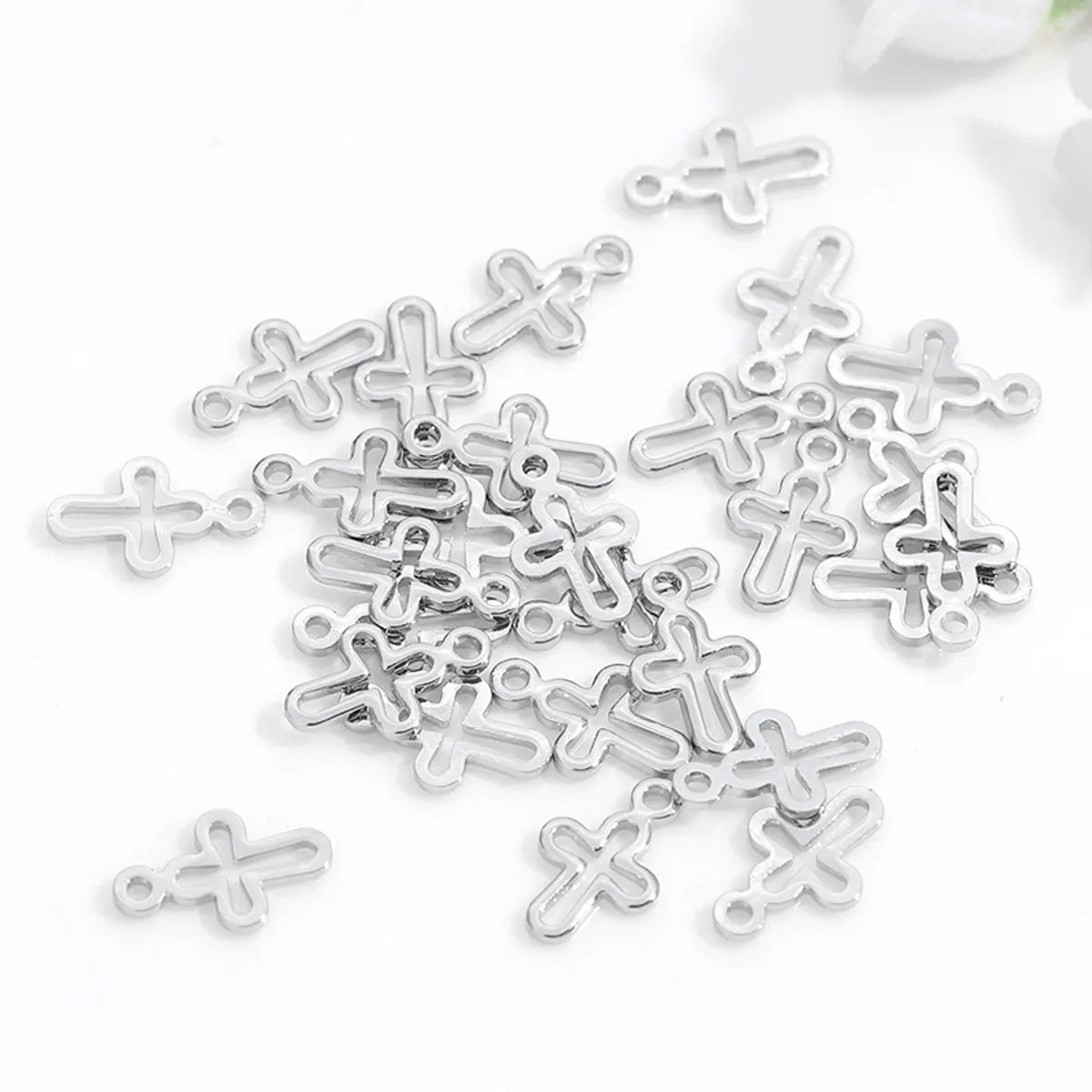 1 Piece Simple Style Cross Copper Plating Pendant Jewelry Accessories