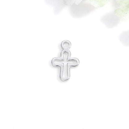 1 Piece Simple Style Cross Copper Plating Pendant Jewelry Accessories