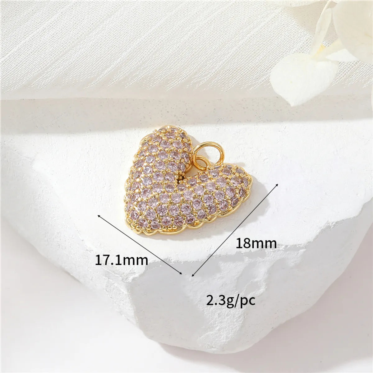 1 Piece Simple Style Cross Heart Shape Butterfly Copper Plating Jewelry Accessories