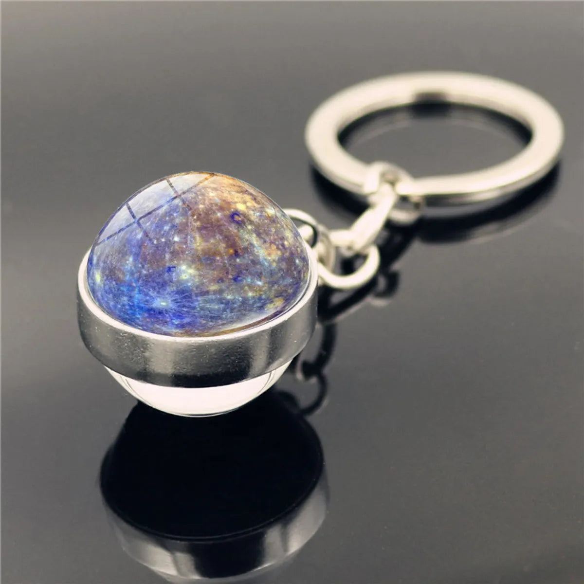 1 Piece Simple Style Earth Zinc Alloy Patchwork Unisex Keychain