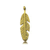 1 Piece Simple Style Feather Alloy Plating Pendant Jewelry Accessories