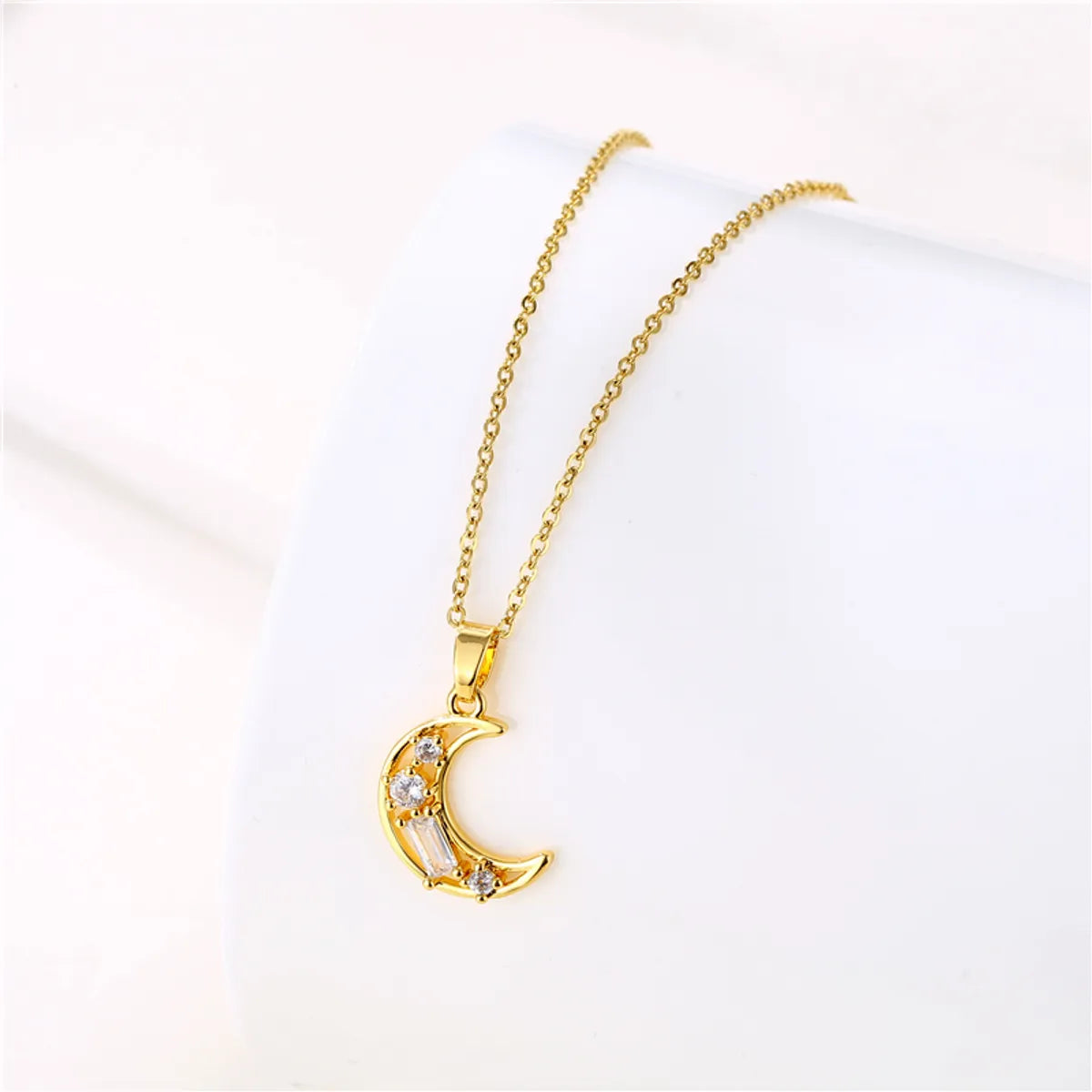 1 Piece Simple Style Flower Dragonfly Butterfly Stainless Steel Titanium Steel Plating Inlay Zircon Pendant Necklace