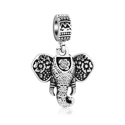 1 Piece Simple Style Fox  Elephant Alloy Plating Pendants