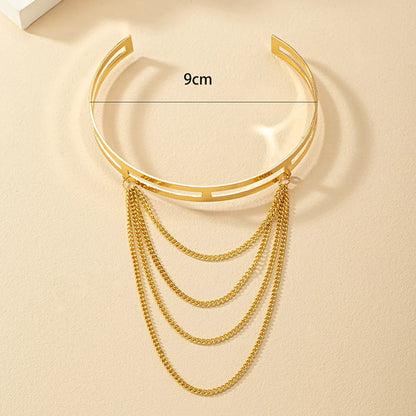 1 Piece Simple Style Geometric Alloy Plating Chain Women'S Arm Bracelet