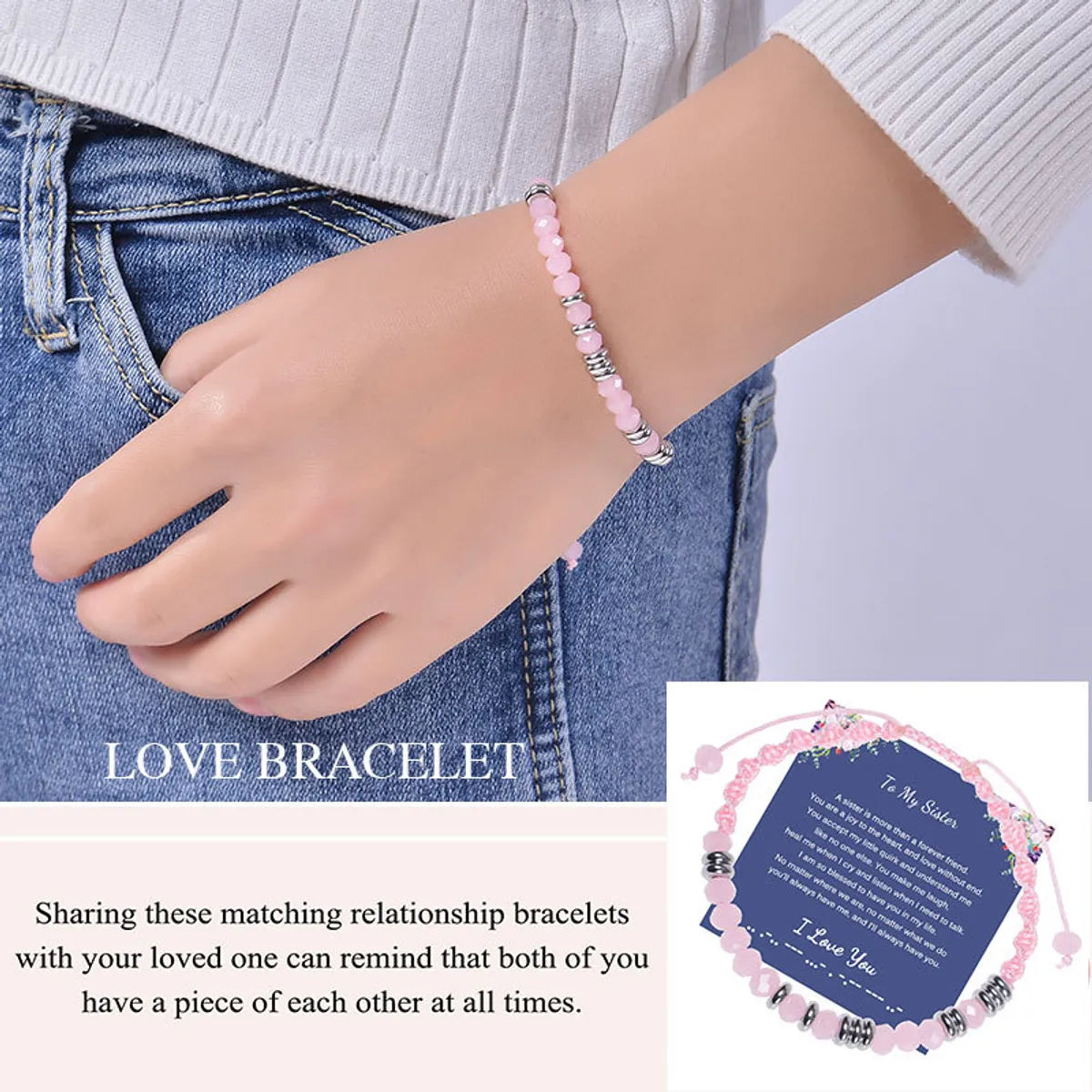 1 Piece Simple Style Geometric Artificial Crystal Rope Women's Bracelets