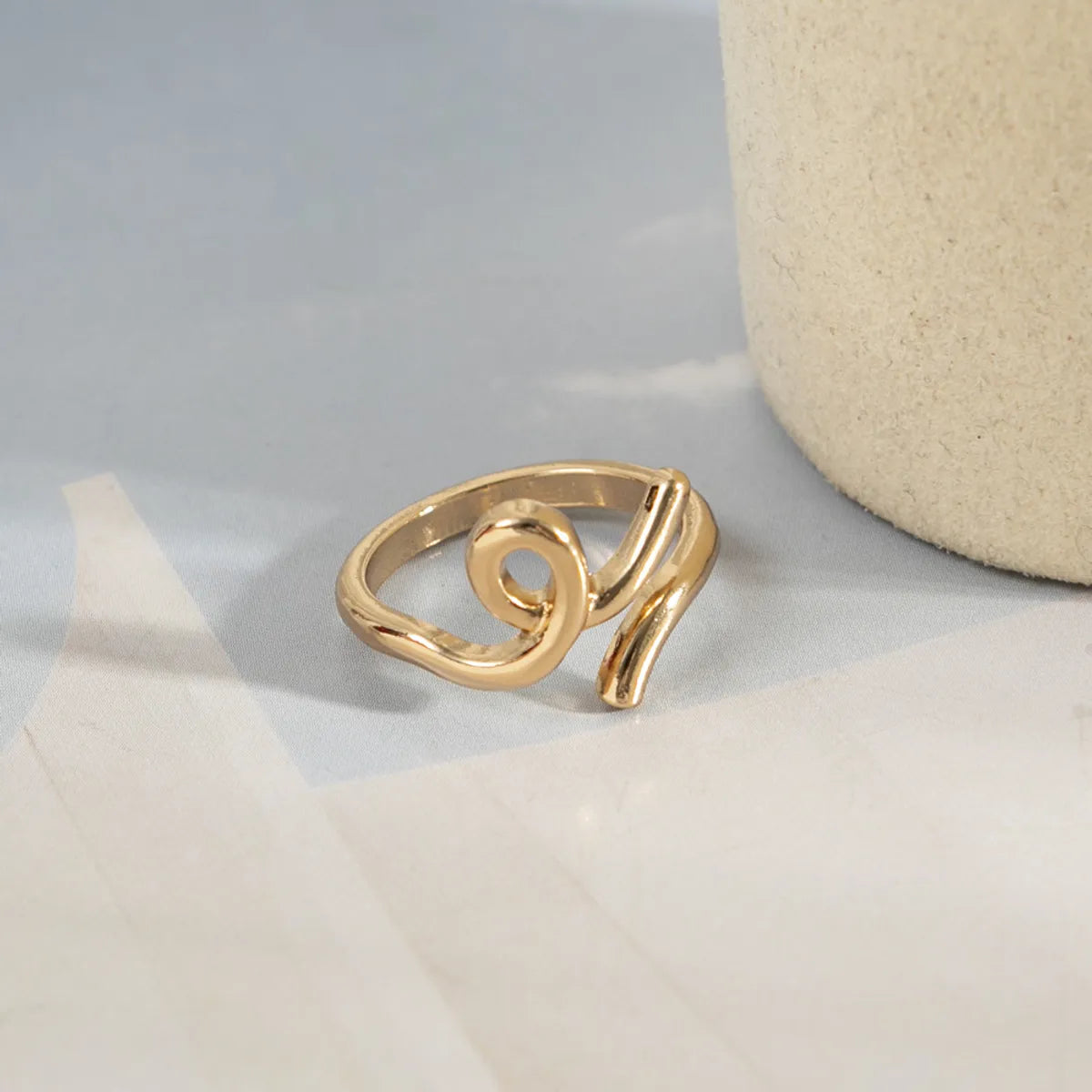 1 Piece Simple Style Geometric Metal Women's Rings