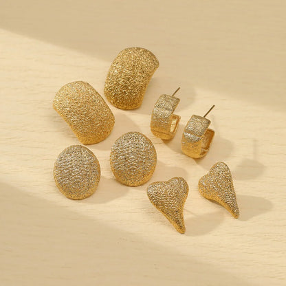 1 Piece Simple Style Geometric Plating 304 Stainless Steel Ear Studs