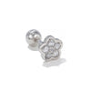 1 Piece Simple Style Geometric Plating Inlay Brass Zircon 18k Gold Plated White Gold Plated Ear Studs