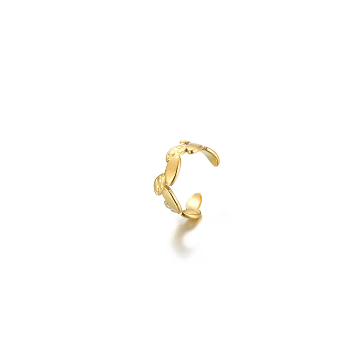 1 Piece Simple Style Geometric Plating Stainless Steel 18k Gold Plated Ear Clips