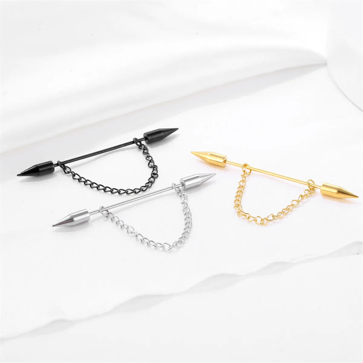 1 Piece Simple Style Geometric Plating Stainless Steel Ear Studs