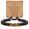 1 Piece Simple Style Geometric Rope Tiger Eye Men'S Bracelets