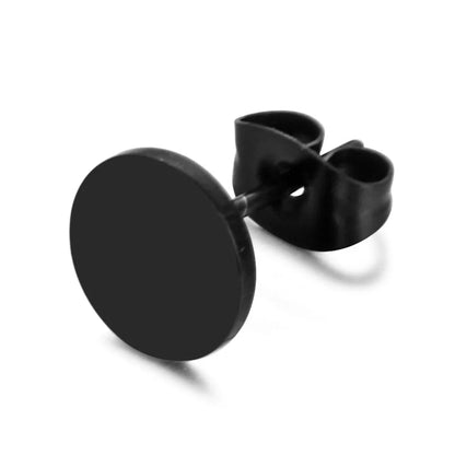 1 Piece Simple Style Geometric Round Plating Stainless Steel Ear Studs