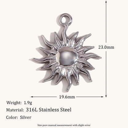 1 Piece Simple Style Geometric Stainless Steel Polishing Pendant Jewelry Accessories