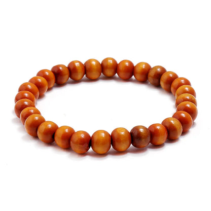 Simple Style Geometric Wooden Beads Wholesale Bracelets