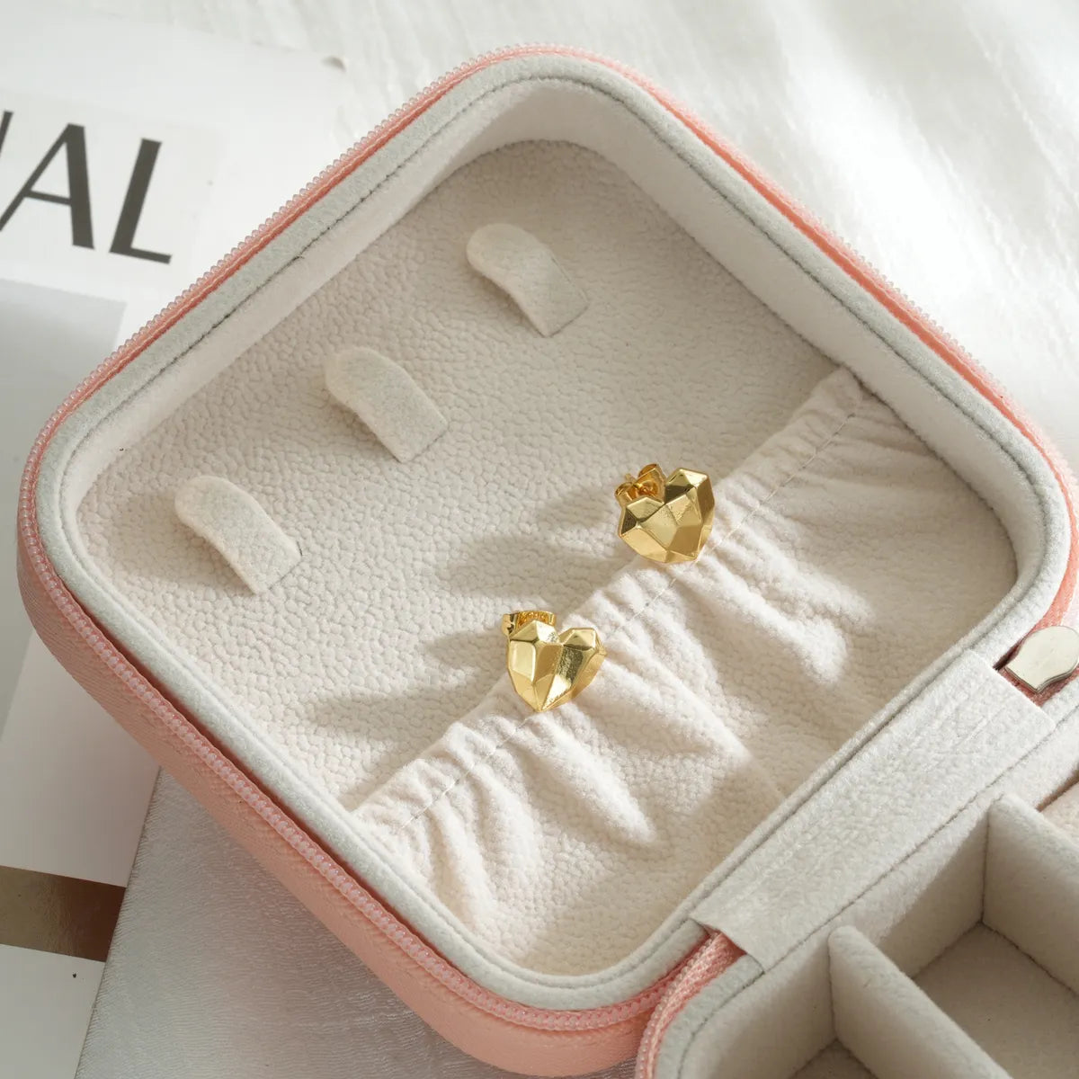 1 Piece Simple Style Heart Shape Bow Knot Plating 304 Stainless Steel 18K Gold Plated Ear Studs